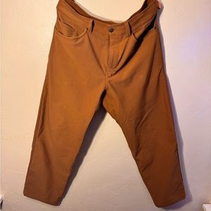 Lululemon ABC Utilitech Cropped Corduroy Pants - Brown